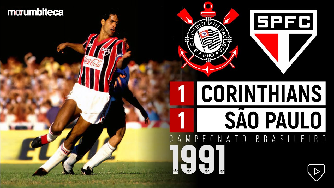 Corinthians 1x1 São Paulo - 1991 - O GOLAÇO DE MACEDO NO MAJESTOSO DO BRASILEIRÃO!