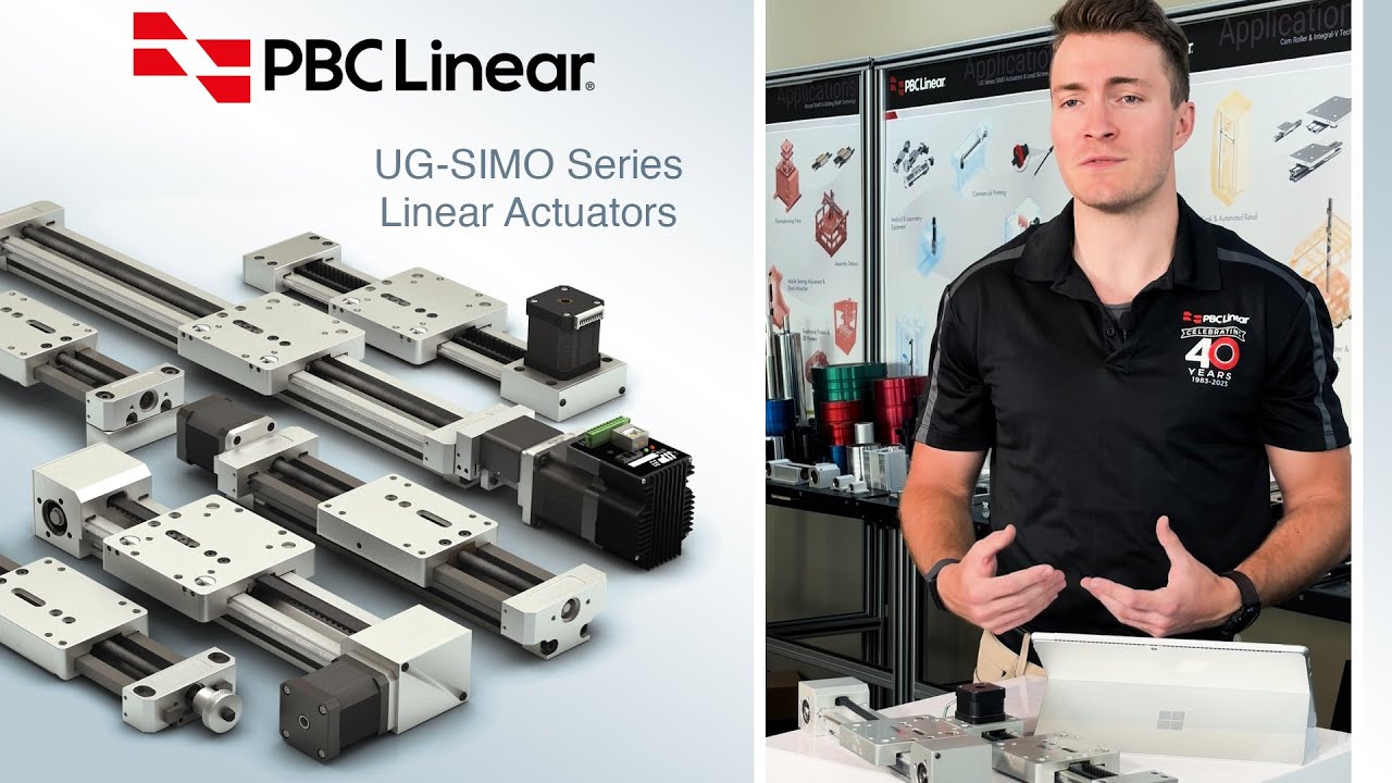 UG  Series Linear Actuators Made with SIMO Processed Aluminum Extrusions