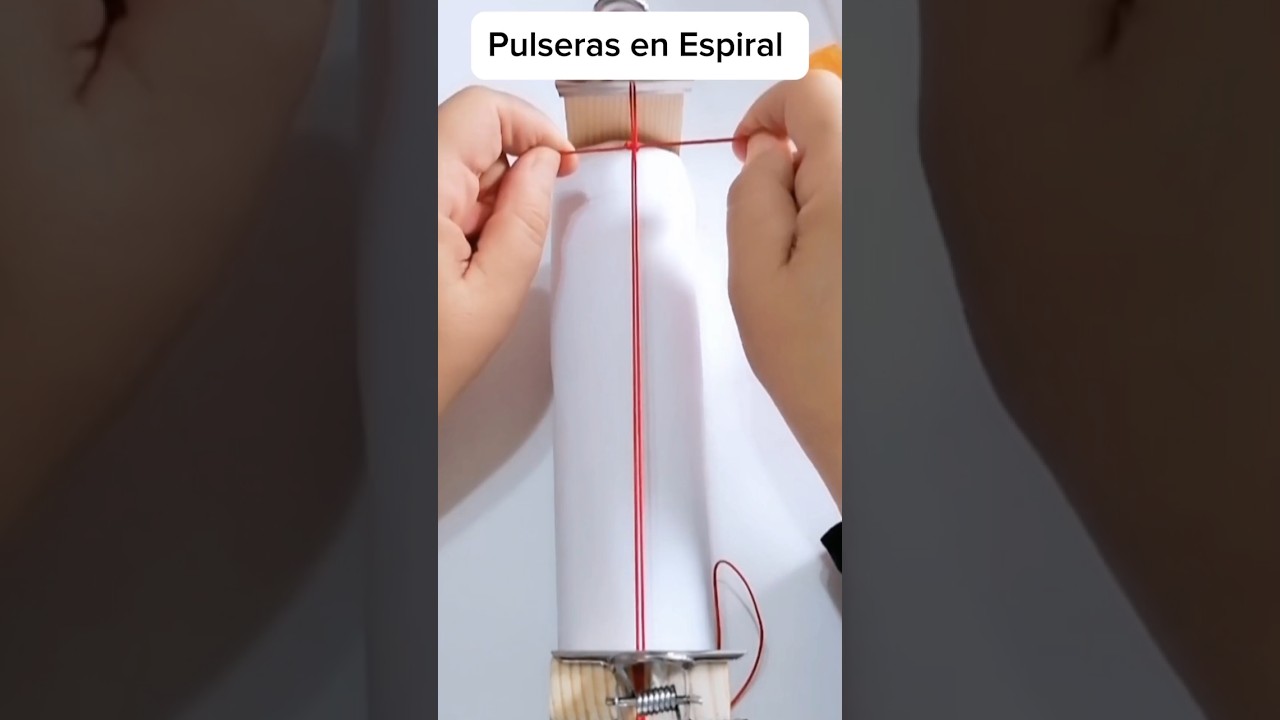 TUTORIAL 👆 C&oacute;mo hacer una pulsera de hilo chino en forma de Espiral
