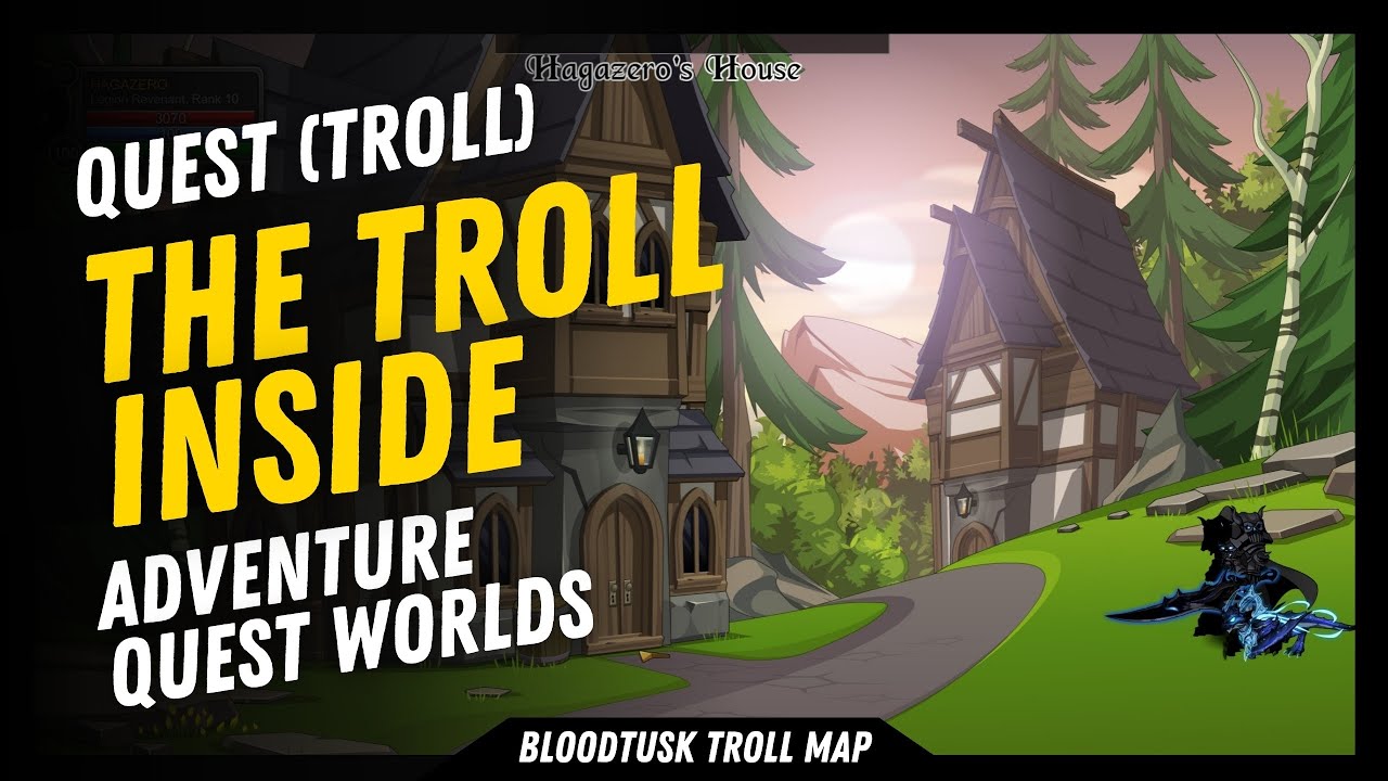 AQW (2024) Bloodtusk TROLL Map - Quest : The Troll Inside