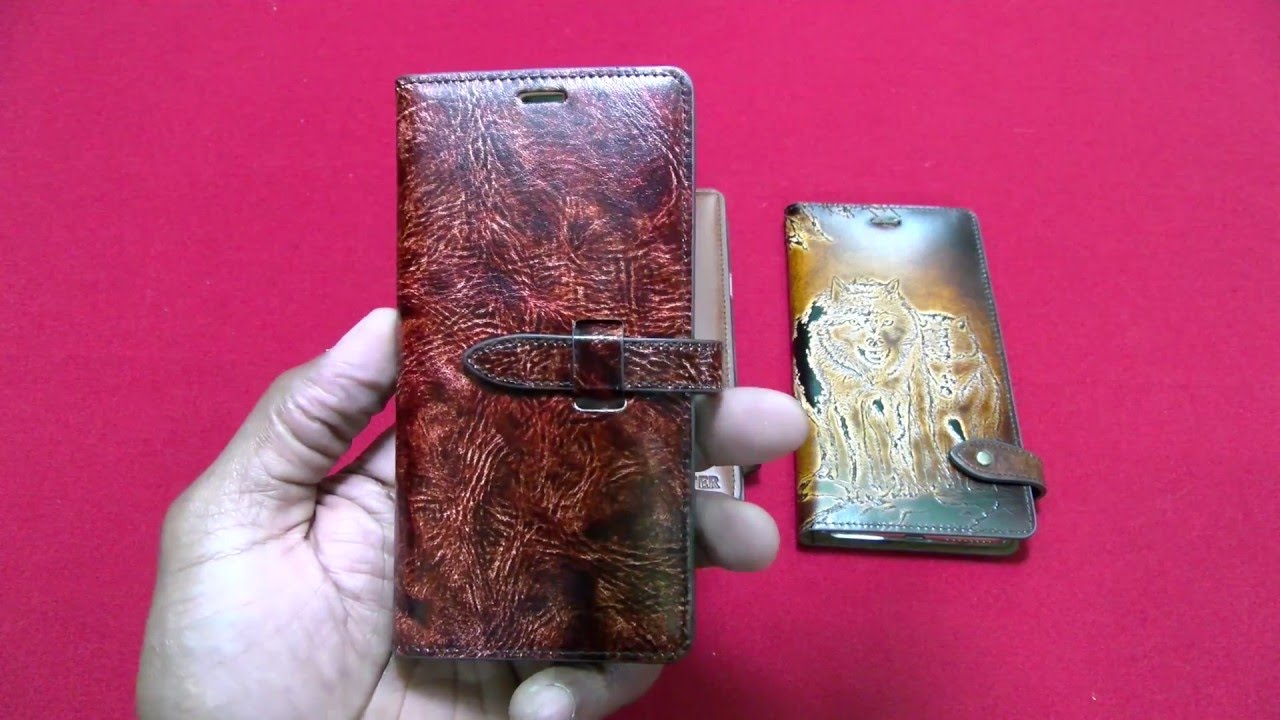 MOTIMO Wrinkled Full Grain Leather Case ( For Most Phones )