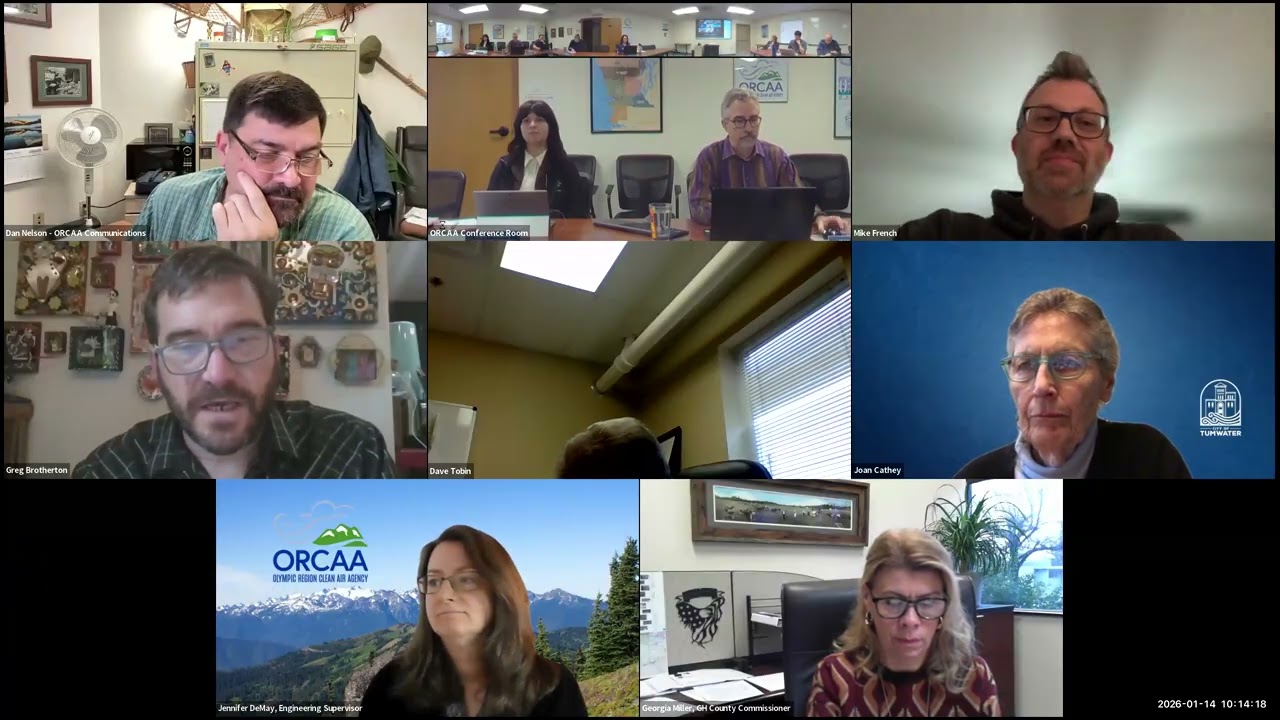 January 14, 2026, meeting of  ORCAA Board