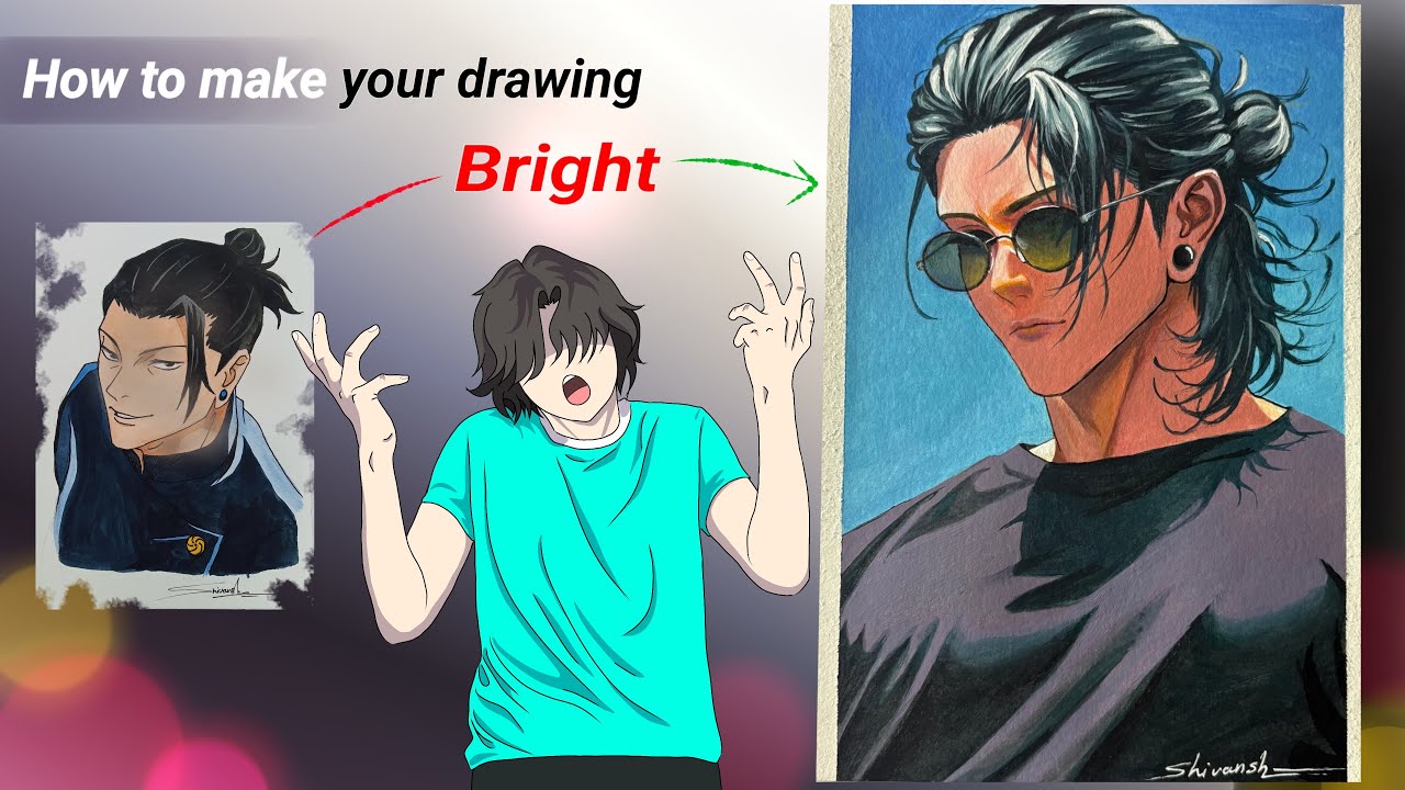 How To Make Your Drawing Bright || Acrylic Painting Tips For Beginners.
