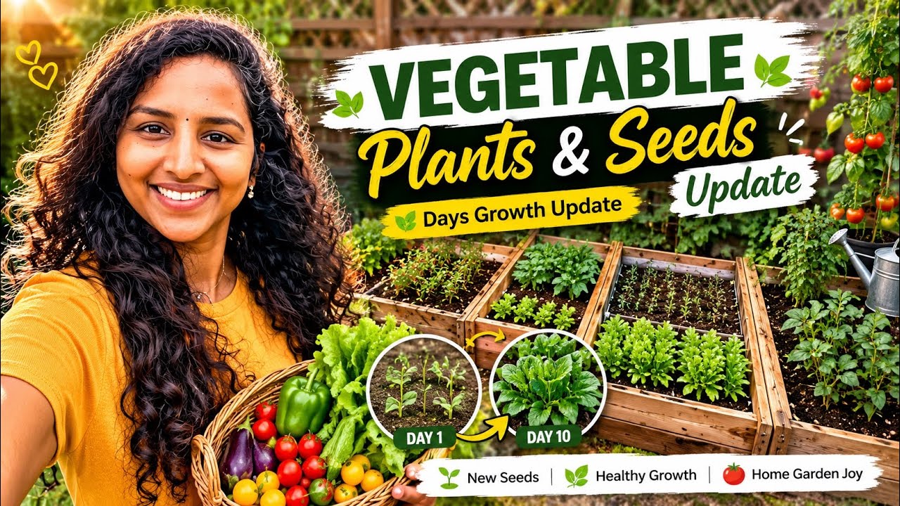 Garden Update |Vegetables/Leafy vegetables update #Days growth #teluguvlogs @anumanateluguammai 