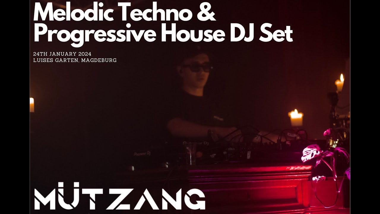 Melodic Techno / Progressive House DJ Set at Luises Garten Festungmark Magdeburg Jan 2024 / MÜTZANG