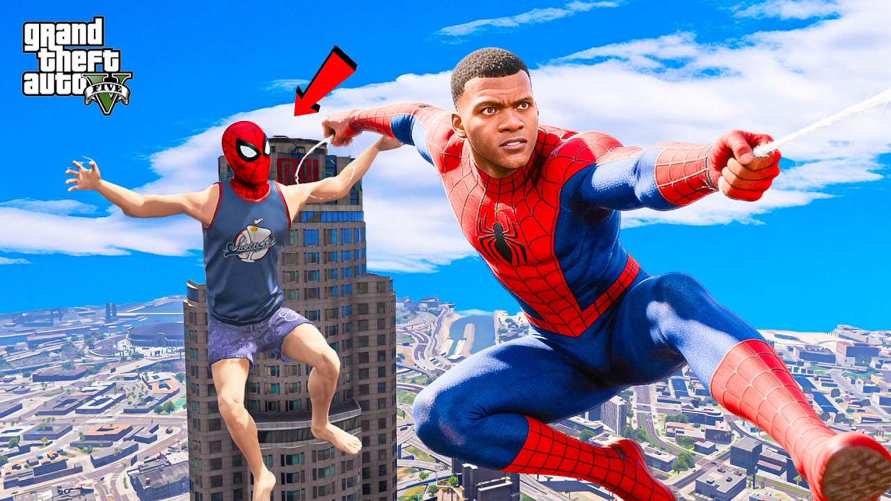 Franklin Steals a Spider Suit and Becomes Super Powerful in Gta 5