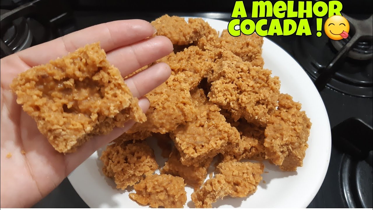 veja como fazer cocada de rapadura sem mistério /receita completa em 10 minutos