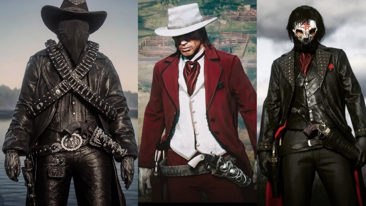 Red dead Redemtion Online best outfit collage !!!