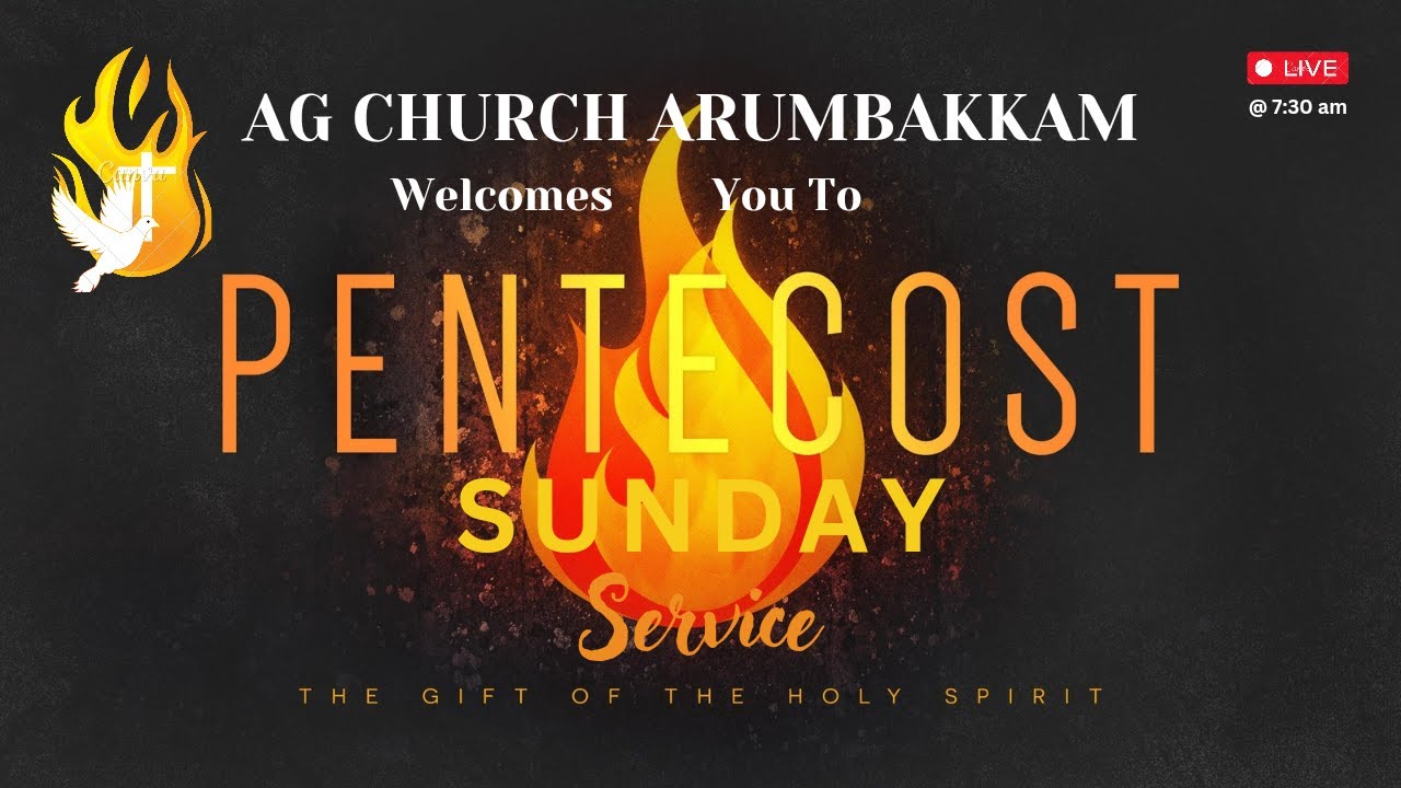 19th May 2024 | Pentecost Sunday Service Live  | Message By Pastor.Sam Mark Raj | (AGCA BROADCAST)