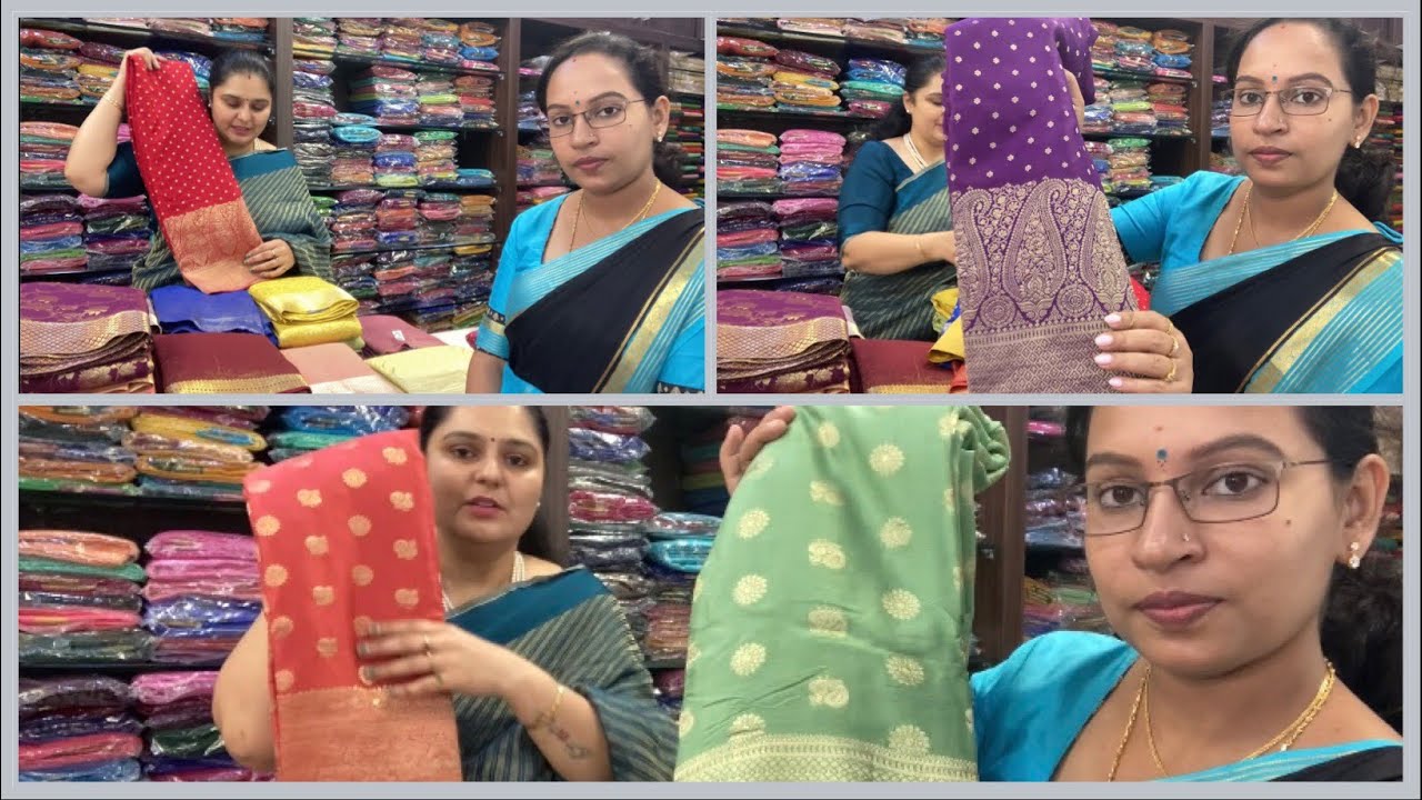 V#23, ಖಡ್ಡಿ ಬನಾರಸ್‌ ಮತ್ತು Brocade Crepe ಸೀರೆಗಳ designs ನಿಮಗಾಗಿ😍😍