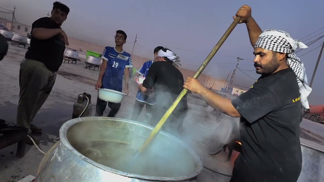 طبخ الامام الحسين ع / الطباخ سمير النجفي