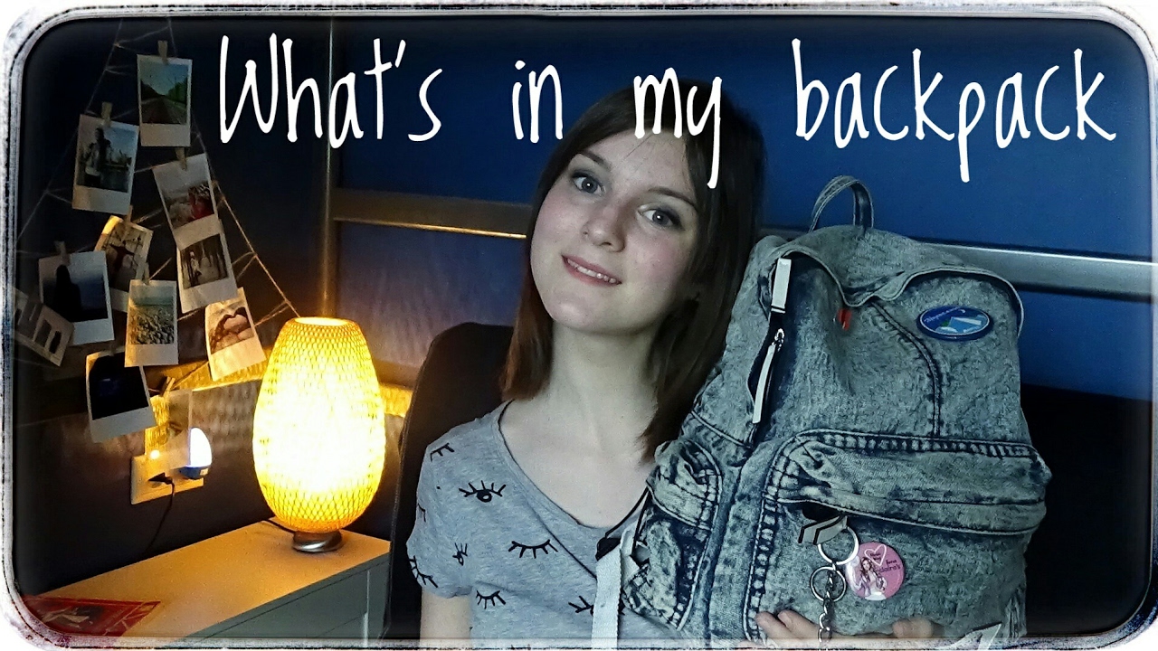 ЧТО В МОЕМ РЮКЗАКЕ - 2017 | Серьезно? Повседневный Багаж Вещей / What's In My Backpack
