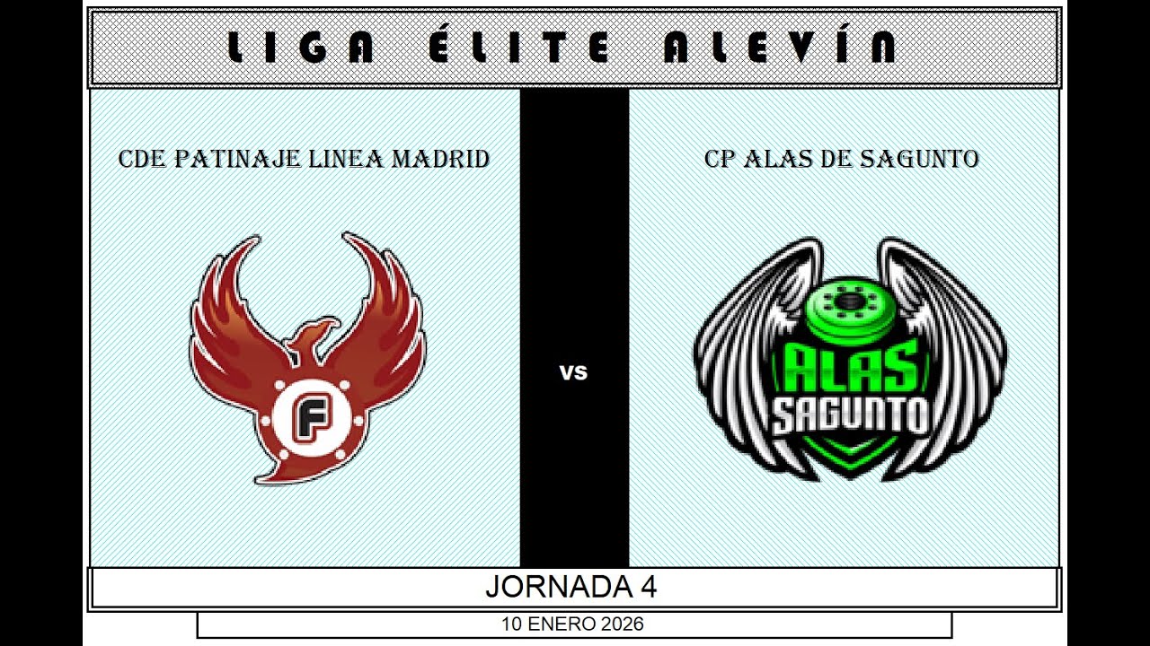 CDE PATINAJE LINEA MADRID vs CP ALAS DE SAGUNTO | LIGA ÉLITE ALEVÍN | 10-01-2026