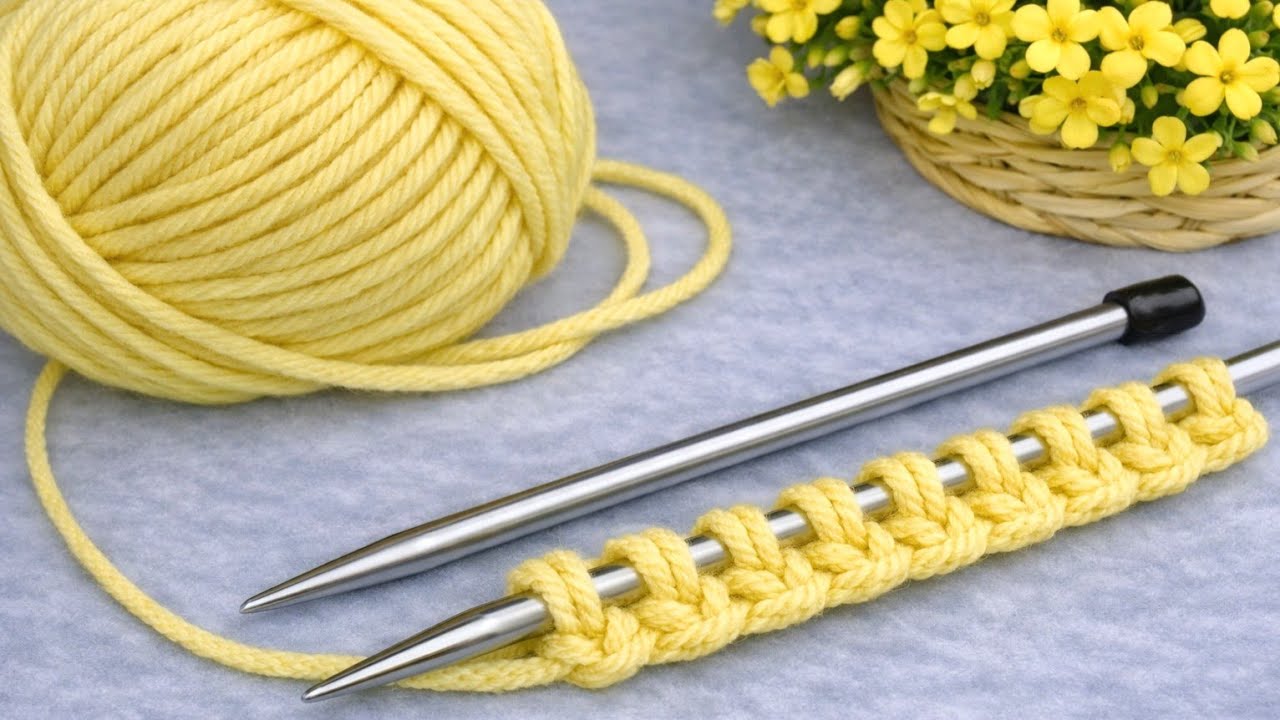 Üç Günde Yelek Örün O Kadar Kolay 💛İki Şiş Örgü Yelek Model Desen 💛#crochet #knitting #diy 
