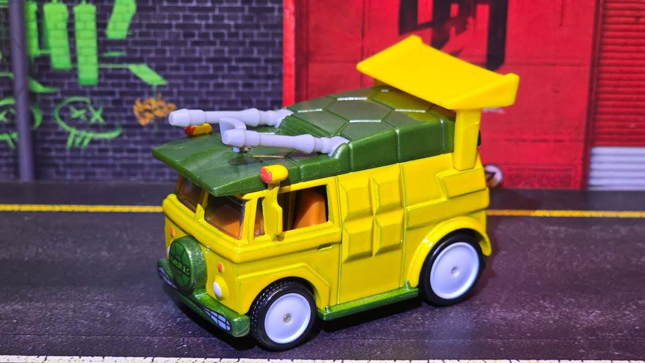 Party Wagon - TMNT - Hotwheels Premium - Поп-культура - Распаковка.