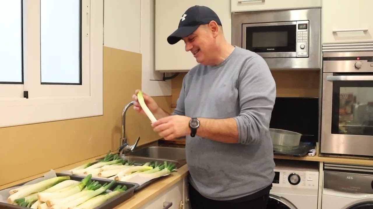 CALÇOTS al HORNO - cómo hacer unos buenos calçots caseros en 6 minutos