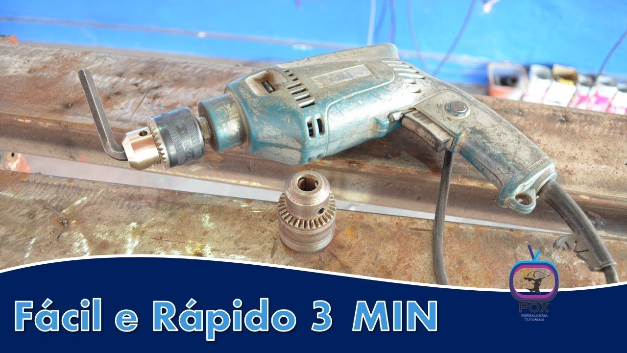 COMO TROCAR MANDRIL SEM ABRIR A FURADEIRA (EM 3 MIN)