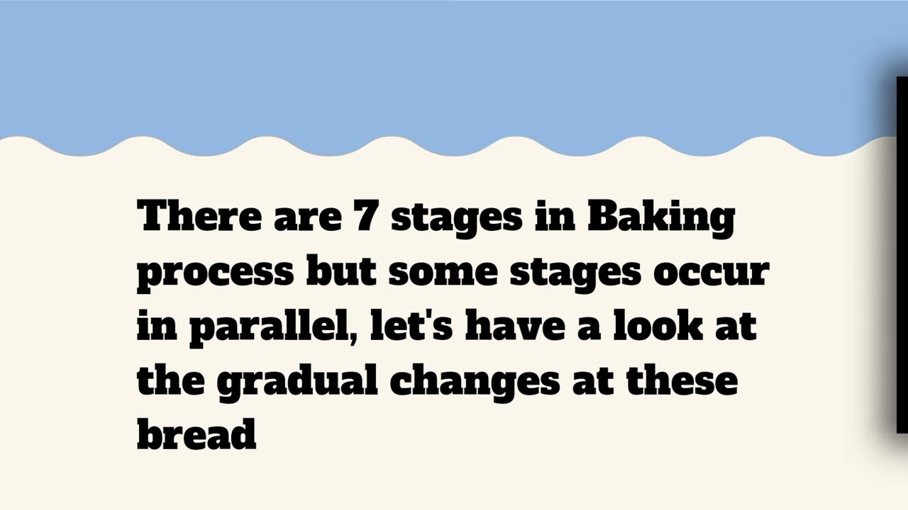 Stages in Baking process