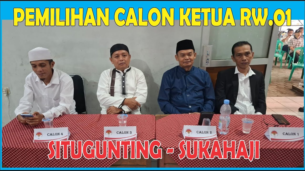 Pemilihan Calon Ketua RW.01 Situgunting Sukahaji Bandung