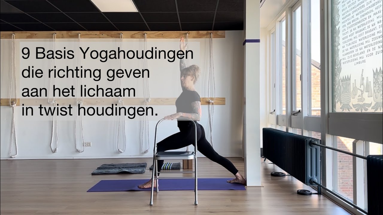 9 Basishoudingen die richting geven aan het lichaam in twist houdingen
