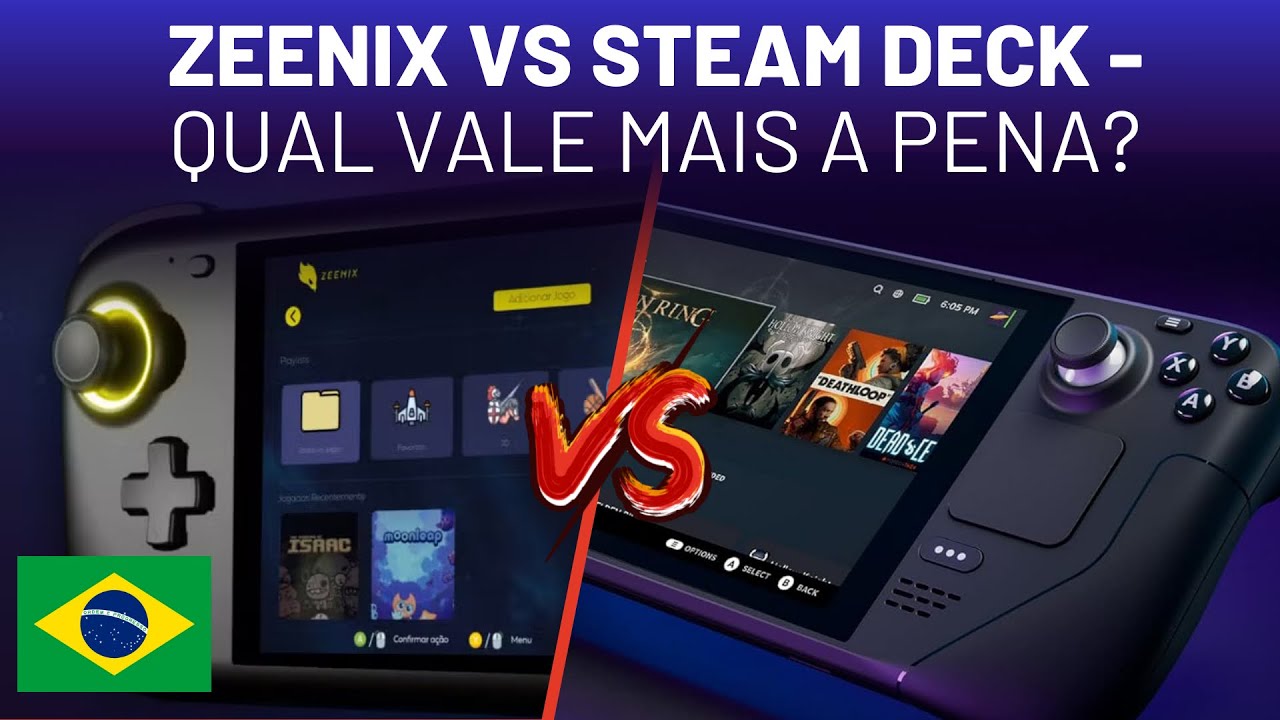 Tectoy Zeenix ou Steam Deck: Qual o Melhor Console Port&aacute;til para voc&ecirc; comprar?