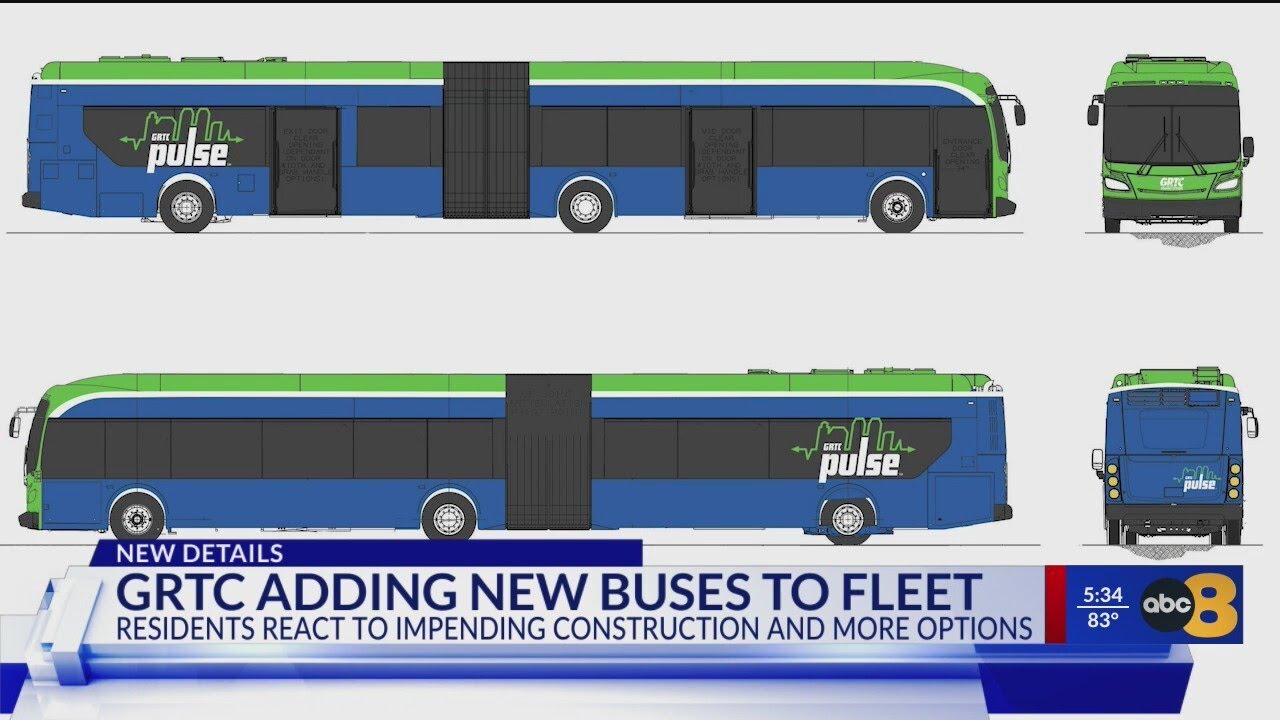 GRTC to add four larger accordion-style buses to Pulse line