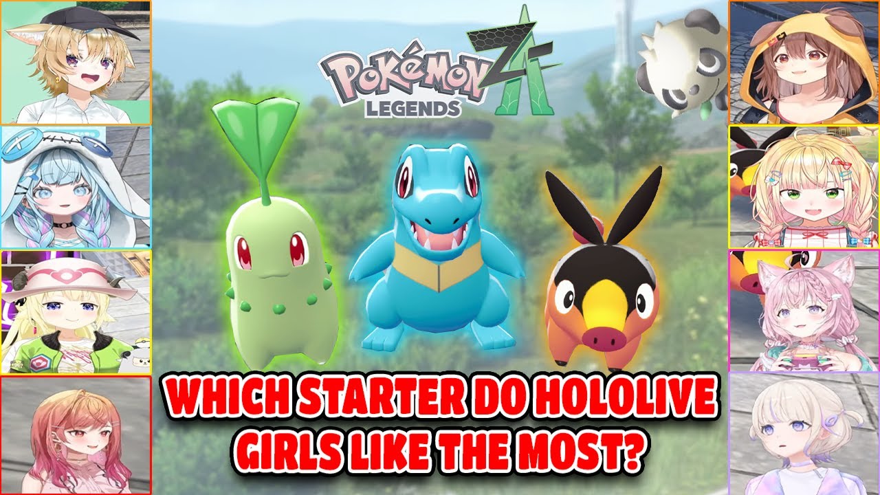 All Hololive JP Members React to Pokémon Legends: Z-A Starters【ENG SUB】