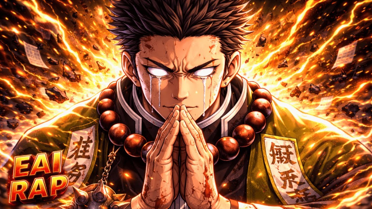 Rap do GYOMEI HIMEJIMA - Demon Slayer |FÉ INABALAVEL | EAI RAP