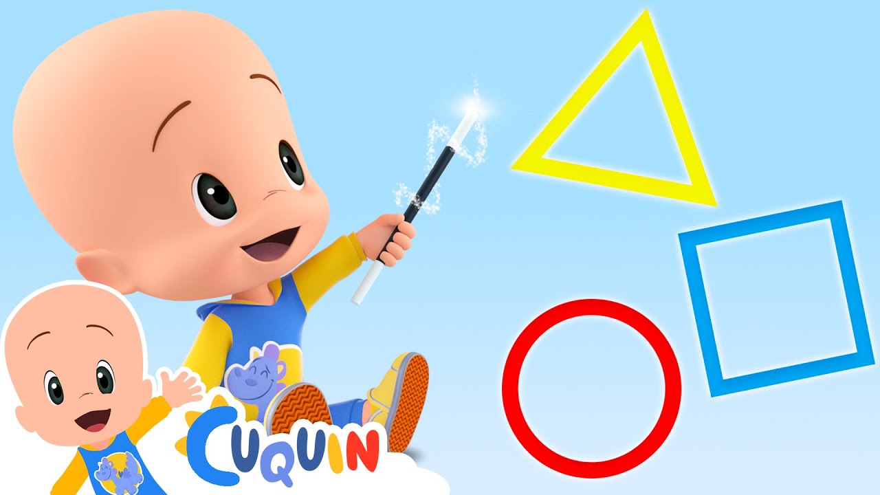 Descubra as formas junto com Cuquín e sua varinha mágica 🪄 Desenhos educativos para bebês