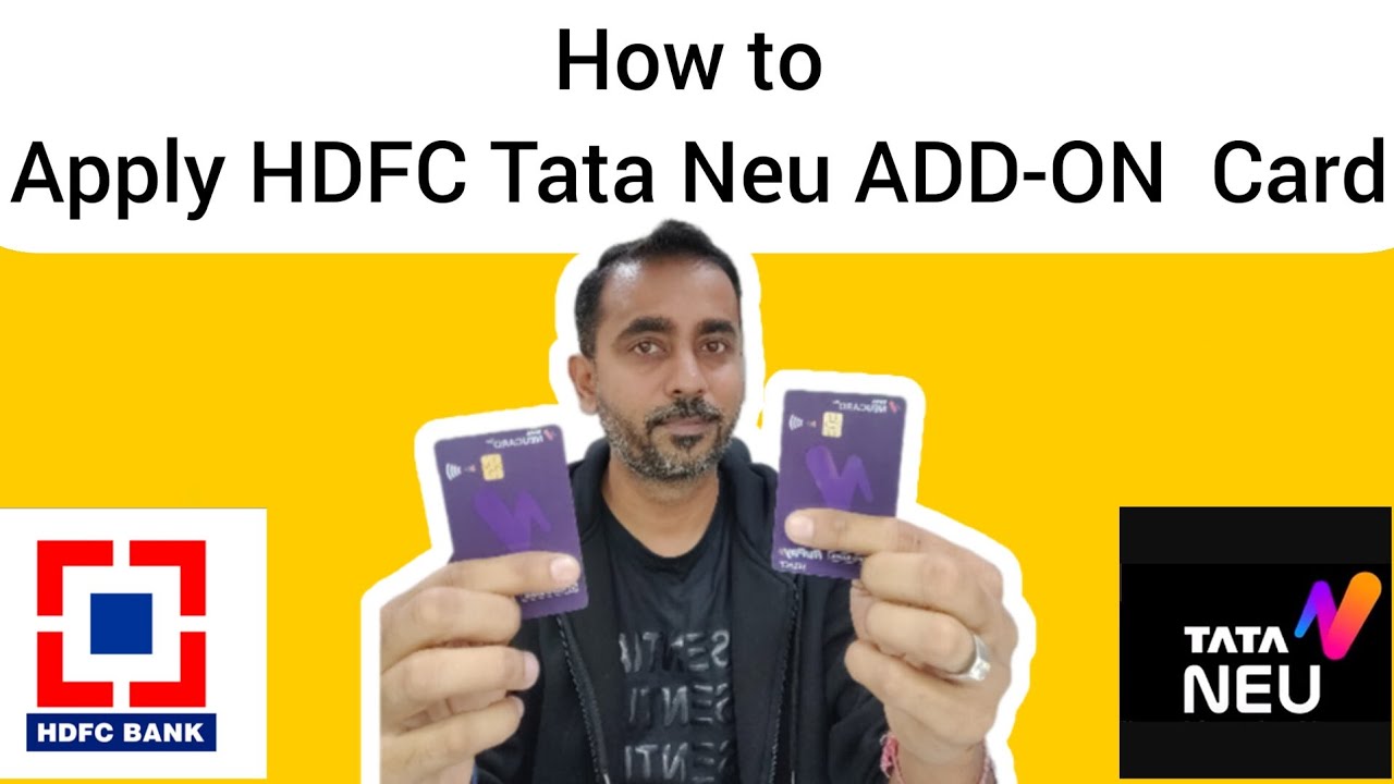 How To Apply HDFC Tata Neu Addon Credit Card | Best UPI credit card 2024