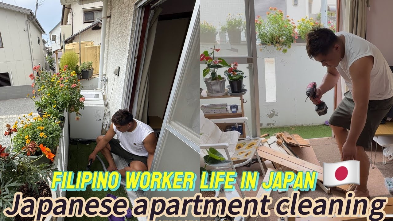 Productive life in Japan/Japanese apartment cleaning/Neighborhood clean up in Japan/home vlog/silent