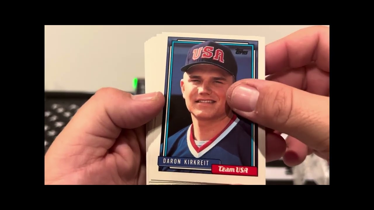 Hyena Six Episode 85: Ripping a box of 1992 Topps Traded Baseball. #cardlife #sportscards #genx #mlb
