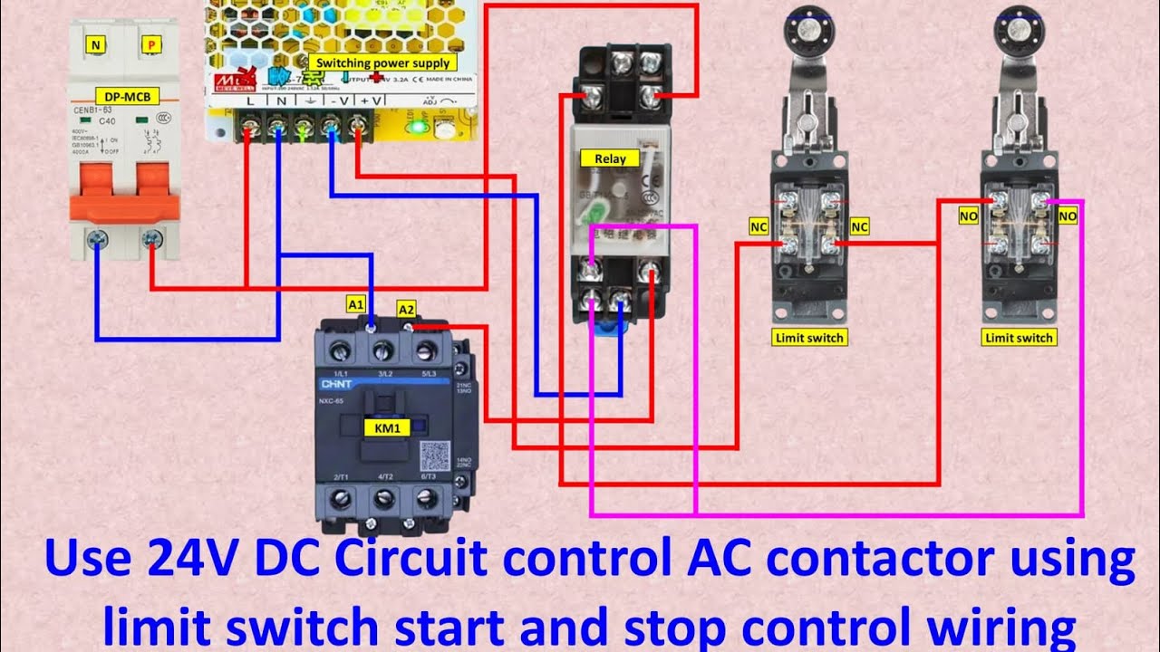 Limit Switch Control Wiring Diagram Explained Step-by-Step #limitswitch