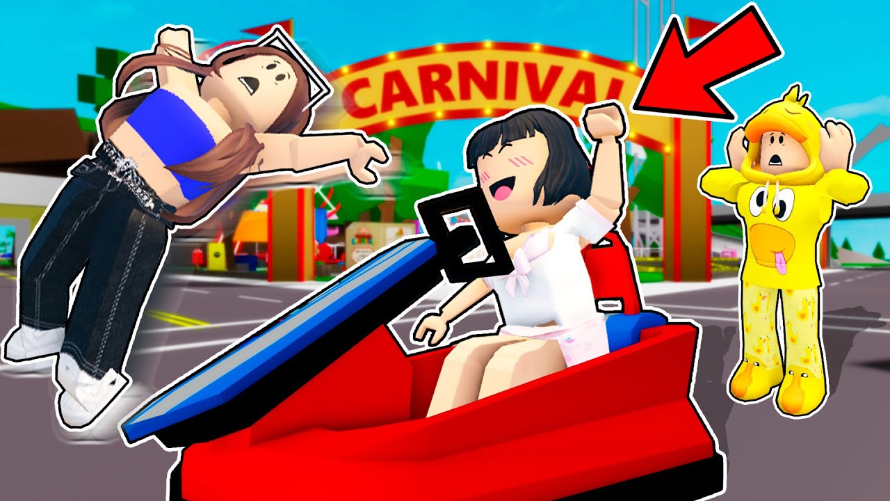 VISITAMOS EL NUEVO PARQUE DE ATRACCIONES de BROOKHAVEN con TINA en ROBLOX! 🎡🎠