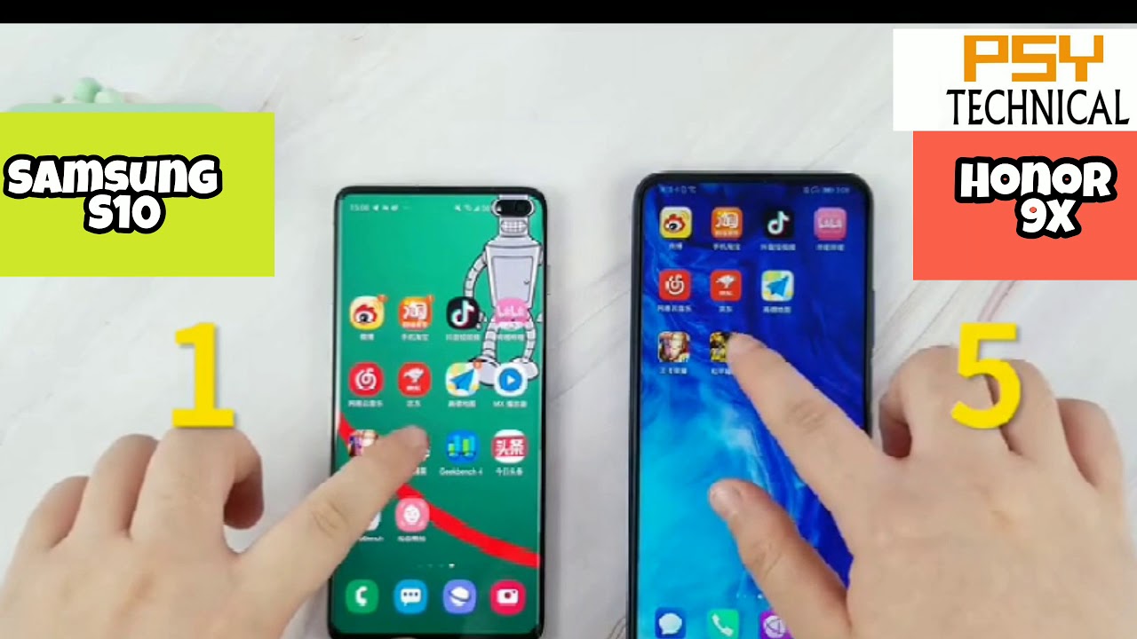 Honor 9x vs Samsung S10 Speed test || Full comparison ||