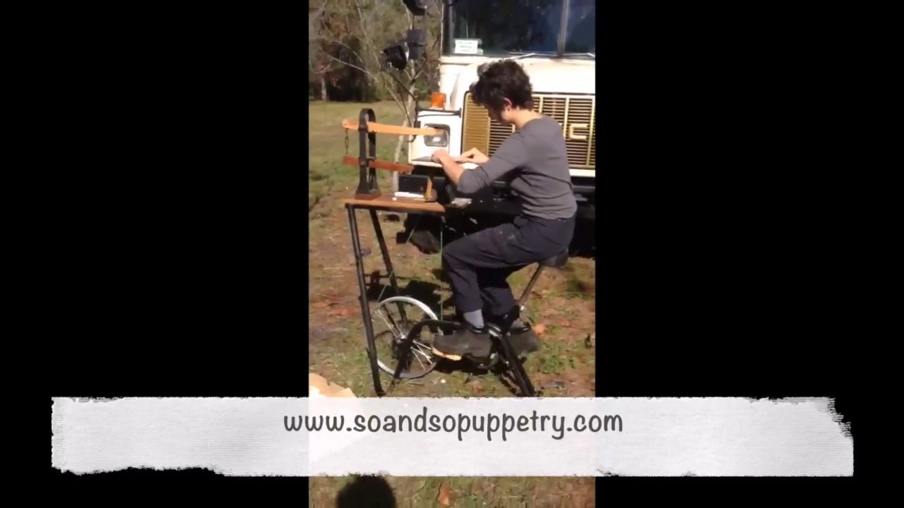 DIY Treadle Scroll Saw from Exercise Bicycle