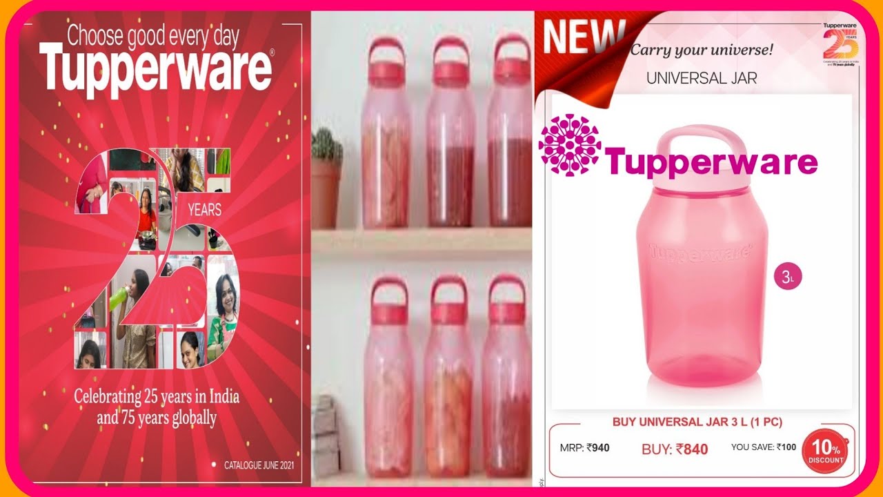 Tupperware 2021 New Unversal Jar 3 L. Tupperware India. Hyderabad.