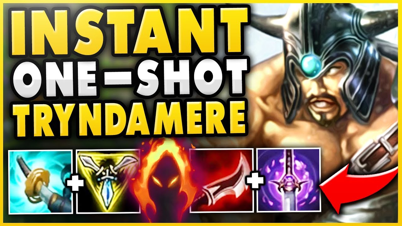 WTF! THIS TRYNDAMERE BUILD IS 100% TOO STRONG!!! ONE AUTO = ONE KILL! - League of Legends