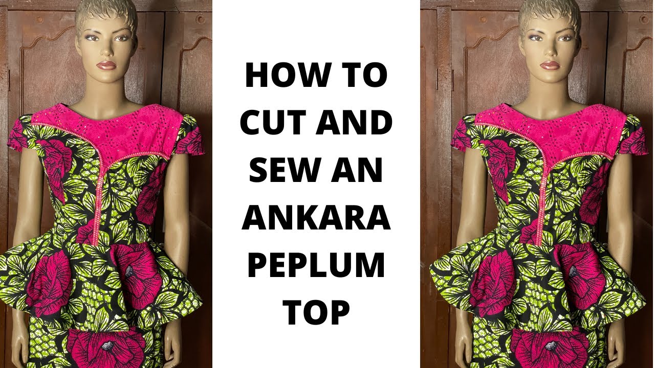 HOW TO SEW A PEPLUM BLOUSE WITH AN ASYMMETRICAL ZIPPER DESIGN DETAIL