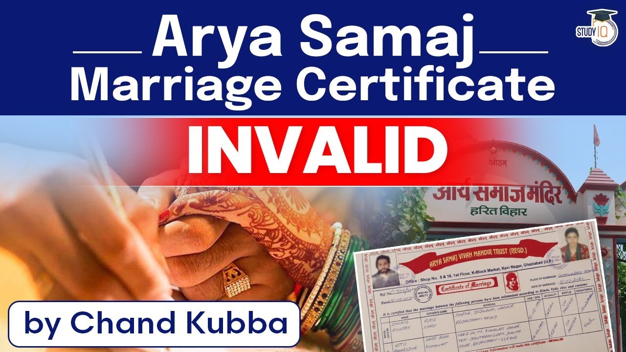 Supreme Court Invalidates Marriage Certificates issued by Arya Samaj