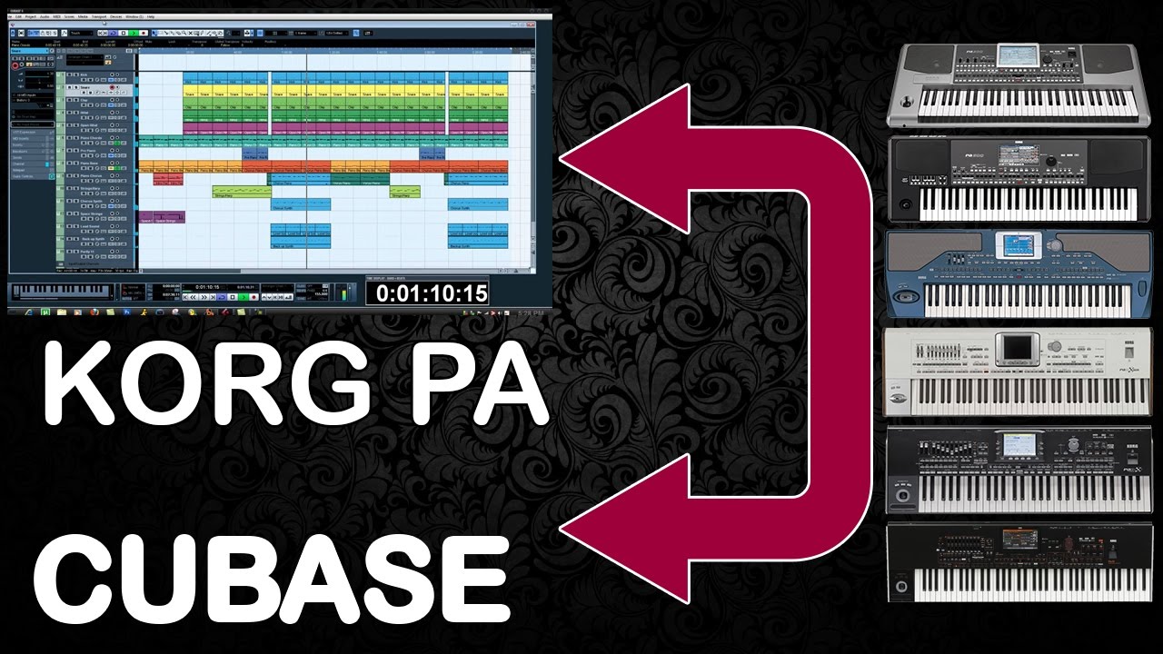 Connecter et utiliser son Korg Pa avec Cubase