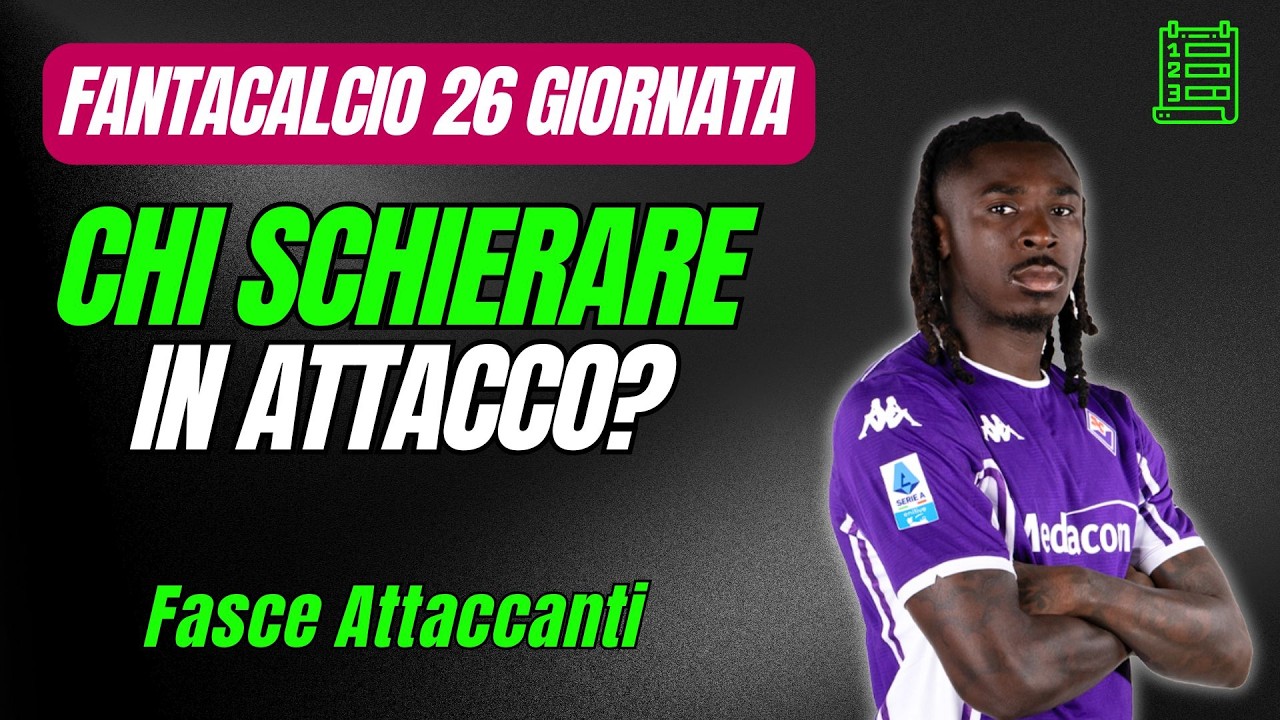 Gli ATTACCANTI in ordine di APPETIBILITÀ🚦26 GIORNATA Fantacalcio👉DIVISIONE in FASCE