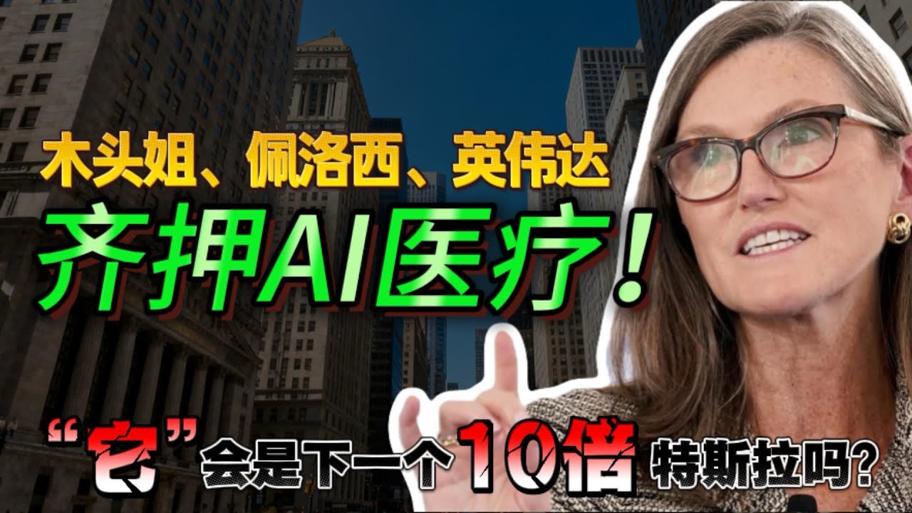 木头姐，佩洛西，英伟达齐押AI医疗，它会是下一个10倍特斯拉吗#美股投资 #美股 #美股走势 #木头姐 #投资机会 #投资策略 