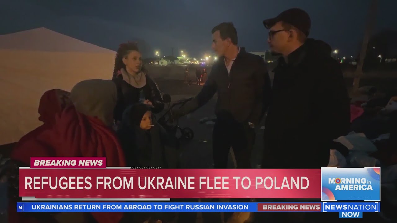 Refugees from Ukraine flee to Poland | Morning in America