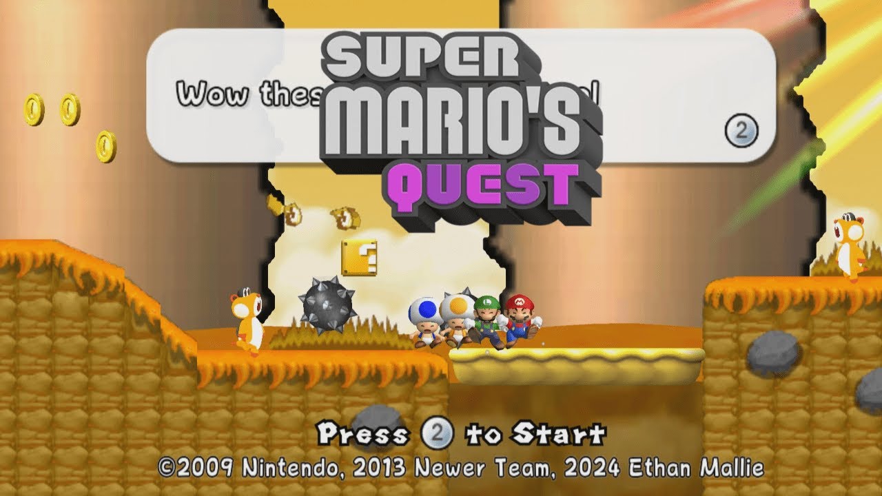 Super Mario Quest 100% Complete Game