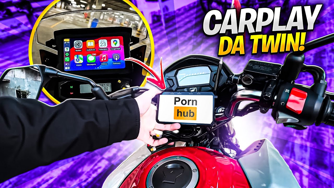 VOU COLOCAR UM CAR PLAY DE ÁFRICA TWIN NA TITAN 160 | AIO-5 lite 😍