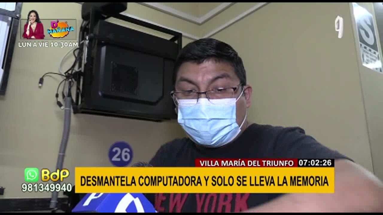Robo en cabina de internet de VMT: desmantelan computadora y se llevan la memoria
