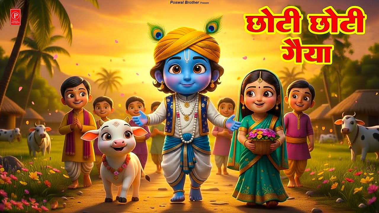 छोटी छोटी गैया छोटे छोटे ग्वाल। Choti Choti Gaiya Chote Chote Gwal। 