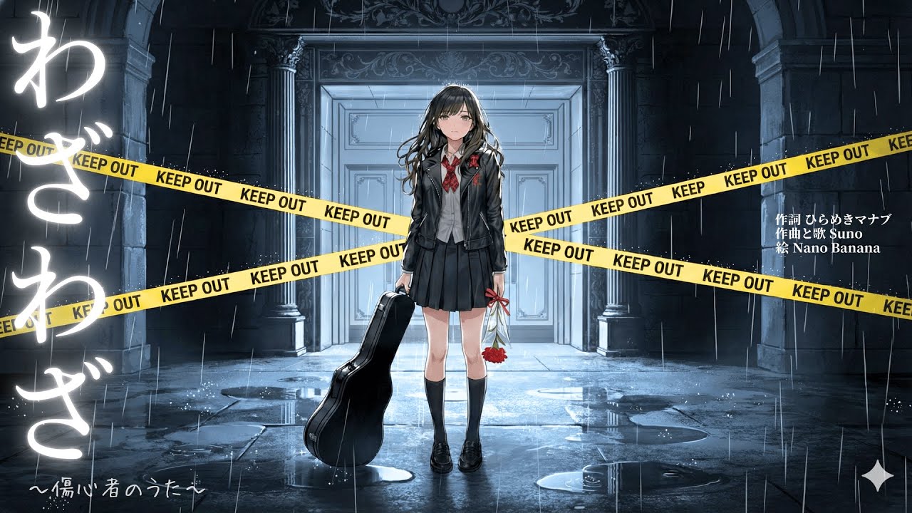 わざわざ～傷心者のうた～　★★★★★　#ai #音楽 #suno #オリジナル曲 #rock #ガールズバンド