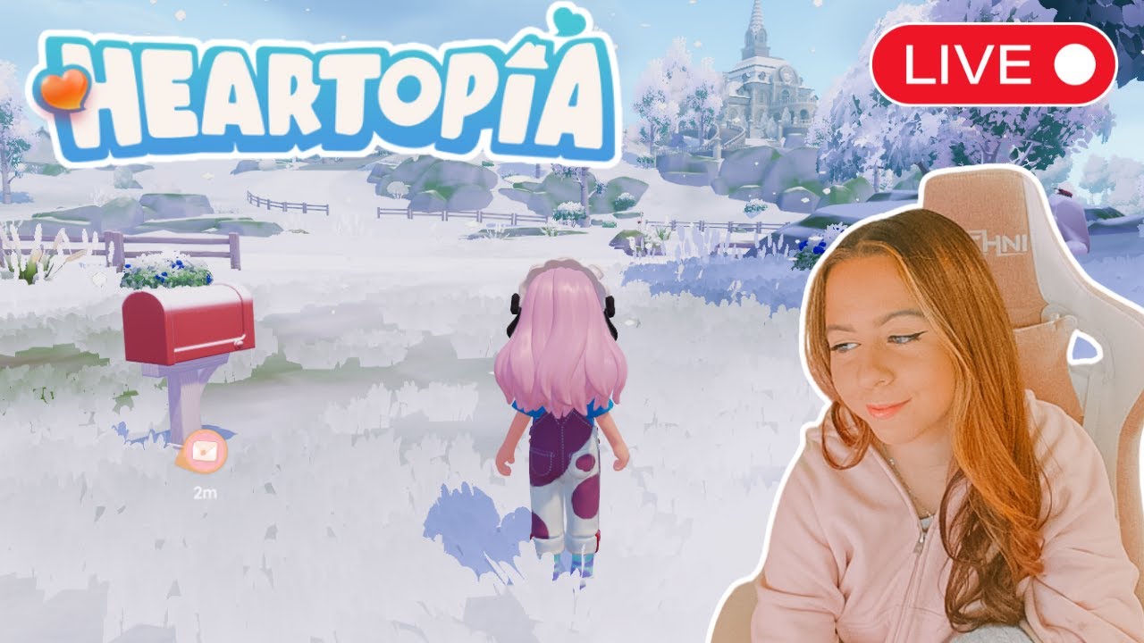 🔴it's snowing in RL and Heartopia💗❄️